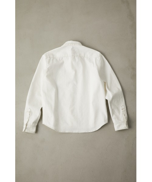 AZUL by moussy(アズールバイマウジー)の「STRETCH DENIM SHIRT/ストレッチデニムシャツ(シャツ/ブラウス・メンズ・オフホワイト/ブルー・S-M/L-XL)」の21枚目の写真