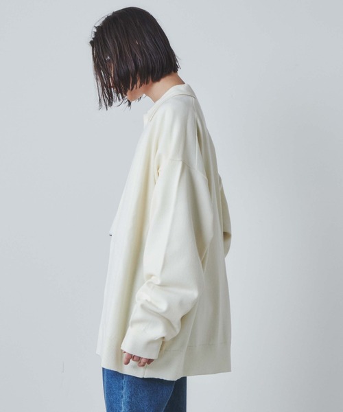 THE STANDARD(ザスタンダード)の「WEGO/シャツカーディガン(カーディガン/ボレロ・メンズ・ホワイト/ブラック・LARGE/MEDIUM)」の6枚目の写真