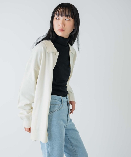 THE STANDARD(ザスタンダード)の「WEGO/シャツカーディガン(カーディガン/ボレロ・メンズ・ホワイト/ブラック・LARGE/MEDIUM)」の12枚目の写真