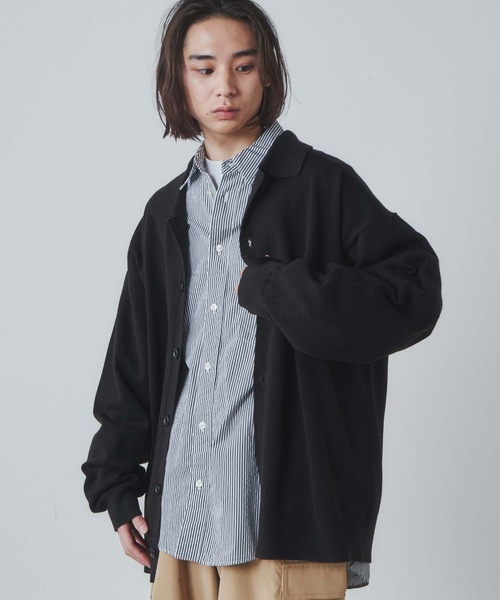 THE STANDARD(ザスタンダード)の「WEGO/シャツカーディガン(カーディガン/ボレロ・メンズ・ホワイト/ブラック・LARGE/MEDIUM)」の16枚目の写真