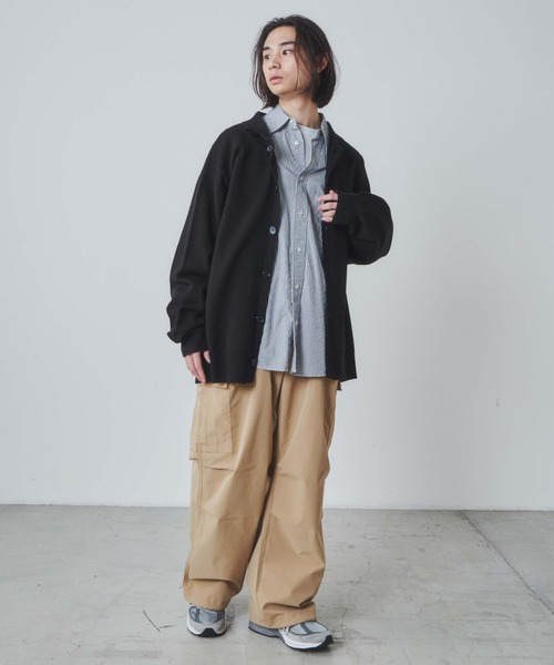 THE STANDARD(ザスタンダード)の「WEGO/シャツカーディガン(カーディガン/ボレロ・メンズ・ホワイト/ブラック・LARGE/MEDIUM)」の19枚目の写真