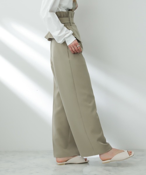 SENSE OF PLACE by URBAN RESEARCH（センスオブプレイスバイアーバンリサーチ）の「コルセットツキワイドパンツ（その他パンツ・レディース・チャコールグレー/グレー/ブラック・SMALL/MEDIUM）」の13枚目の写真