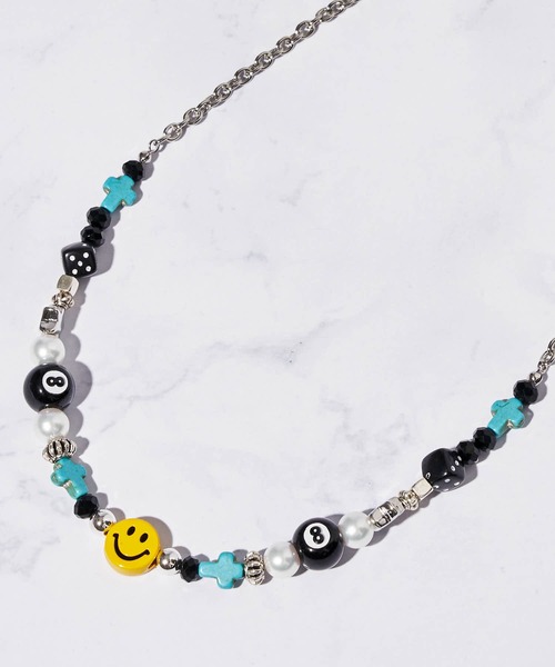 SMILEY FACE（スマイリーフェイス）の「【SMILEY FACE】ハンドメイドスマイルネックレス（ネックレス・レディース・B/A/C/D/E・FREE）」の3枚目の写真