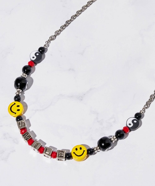 SMILEY FACE（スマイリーフェイス）の「【SMILEY FACE】ハンドメイドスマイルネックレス（ネックレス・レディース・B/A/C/D/E・FREE）」の4枚目の写真