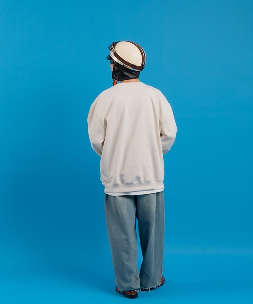 MUHET（ミュエータ）の「BEARプリントスウェット（スウェット・レディース・ライトベージュ/ネイビー・X-LARGE/MEDIUM）」の17枚目の写真