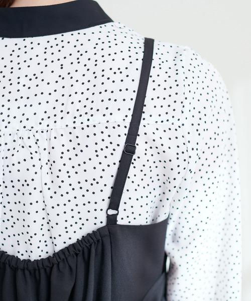 natural couture（ナチュラルクチュール）の「変形バックリボンナローキャミワンピース（ワンピース・レディース・ブラック/カーキ/モカ・FREE）」の5枚目の写真