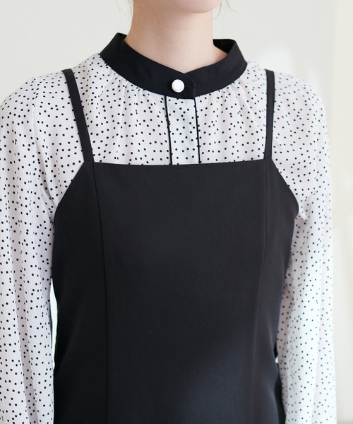 natural couture（ナチュラルクチュール）の「変形バックリボンナローキャミワンピース（ワンピース・レディース・ブラック/カーキ/モカ・FREE）」の7枚目の写真