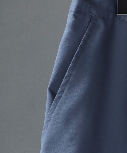 SITRY（シトリー）の「T/R tailored flared pants/ テーラード タック ワイド フレアパンツ（スラックス・メンズ・ベージュ/オフホワイト/ブラック/モカ/サックスブルー/グリーン・M/L/XL）」の20枚目の写真