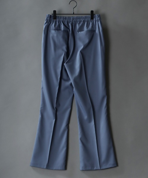 SITRY（シトリー）の「T/R tailored flared pants/ テーラード タック ワイド フレアパンツ（スラックス・メンズ・ベージュ/オフホワイト/ブラック/モカ/サックスブルー/グリーン・M/L/XL）」の8枚目の写真