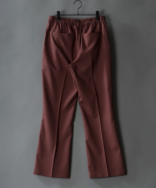 SITRY（シトリー）の「T/R tailored flared pants/ テーラード タック ワイド フレアパンツ（スラックス・メンズ・ベージュ/オフホワイト/ブラック/モカ/サックスブルー/グリーン・M/L/XL）」の16枚目の写真