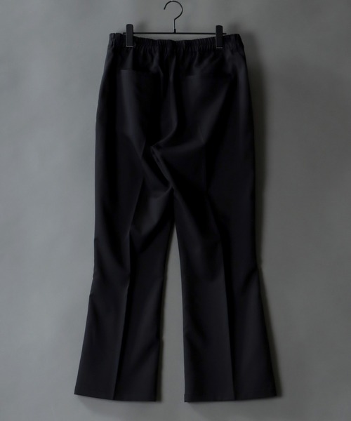 SITRY（シトリー）の「T/R tailored flared pants/ テーラード タック ワイド フレアパンツ（スラックス・メンズ・ベージュ/オフホワイト/ブラック/モカ/サックスブルー/グリーン・M/L/XL）」の14枚目の写真
