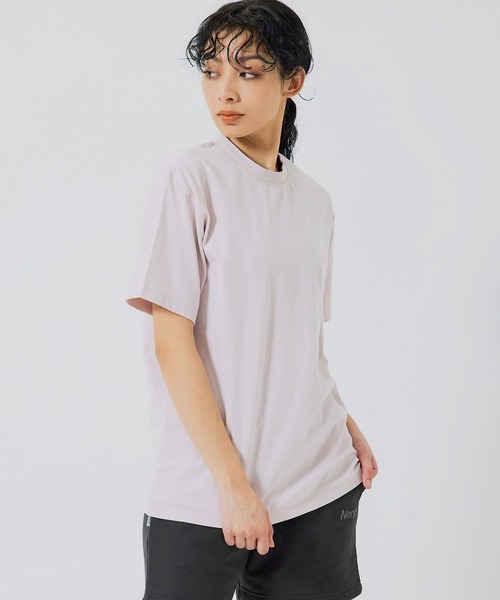 NERGY（ナージー）の「【UV／吸水速乾】COOLMAX半袖Tシャツ（Tシャツ/カットソー・レディース・ホワイト/ブルー/スミクロ/ピンク・L/M）」の4枚目の写真