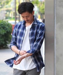 EDIFICE | ◇C/L CHECK BORN TAPEセミワイド シャツ(シャツ/ブラウス)