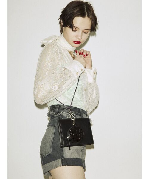 jouetie（ジュエティ）の「マルチWAYコードショルダーBAG（ショルダーバッグ・レディース・ブラック/オフホワイト/ブルー・FREE）」の9枚目の写真