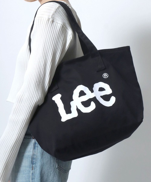 Lee/リー キャンバス ビッグロゴ ヨコ型トートバッグ（トート