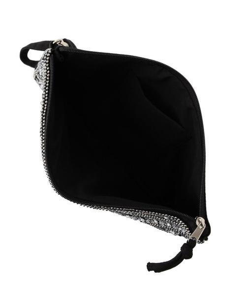 green label relaxing（グリーンレーベルリラクシング）の「FASHION FOLIO ビーズクラッチバッグ gof105（クラッチバッグ・レディース・ホワイト/ブラック・フリー）」の9枚目の写真