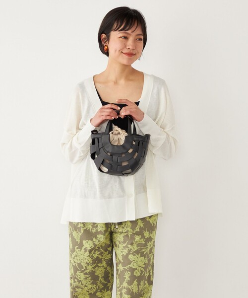 SHIPS Colors(シップス カラーズ)の「SHIPS Colors:ラウンドバッグ(ハンドバッグ・レディース・ナチュラル/ブラック/オレンジ・ONE SIZE)」の15枚目の写真