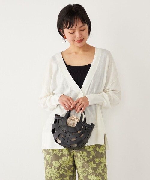 SHIPS Colors(シップス カラーズ)の「SHIPS Colors:ラウンドバッグ(ハンドバッグ・レディース・ナチュラル/ブラック/オレンジ・ONE SIZE)」の16枚目の写真