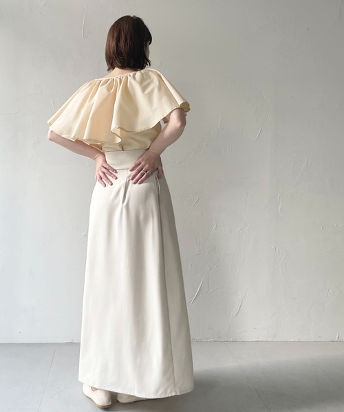 CLEIO（クレイオ）の「【CLEIO】ケープブラウス（シャツ/ブラウス・レディース・サックスブルー/ライトベージュ/オフホワイト・FREE）」の19枚目の写真