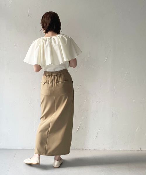 CLEIO（クレイオ）の「【CLEIO】ケープブラウス（シャツ/ブラウス・レディース・サックスブルー/ライトベージュ/オフホワイト・FREE）」の12枚目の写真