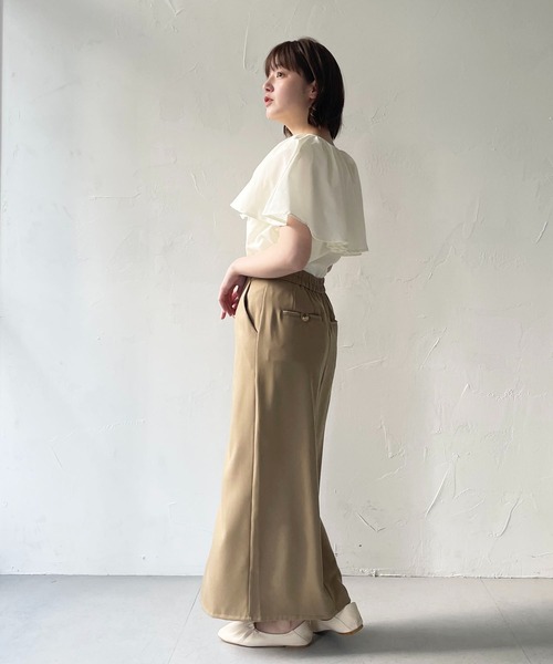 CLEIO（クレイオ）の「【CLEIO】ケープブラウス（シャツ/ブラウス・レディース・サックスブルー/ライトベージュ/オフホワイト・FREE）」の11枚目の写真