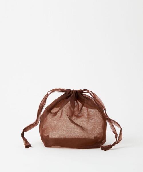 green label relaxing(グリーンレーベルリラクシング)の「メッシュ ミニ ボックス 2WAY バッグ(ハンドバッグ・レディース・ブラウン/ホワイト/イエロー・FREE)」の14枚目の写真