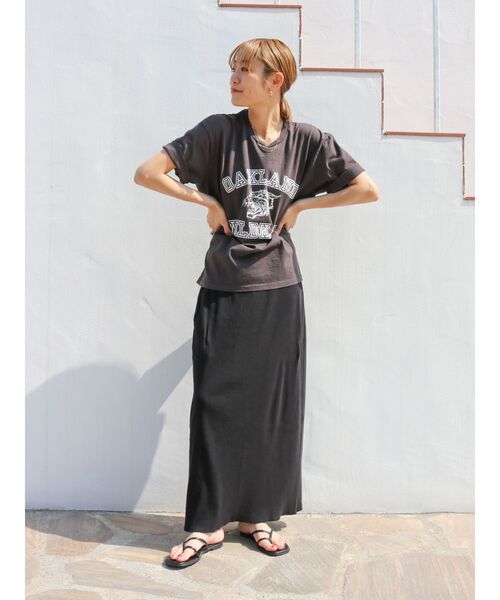 MIXTA（ミクスタ）の「Mixta別注 WILD KATS Tee（Tシャツ/カットソー・レディース・チャコールグレー/アイボリー/オレンジ・FREE）」の11枚目の写真