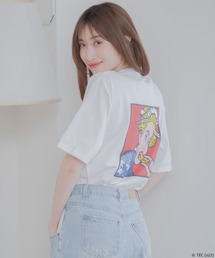 【公式】トムとジェリー WHITE DISCUS×TOM&JERRY×BEY 半袖Tシャツ 外人×チーズ
