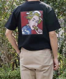 TOM&JERRY（トムアンドジェリー）の「【公式】トムとジェリー　WHITE DISCUS×TOM&JERRY×BEY 半袖Tシャツ　外人×チーズ（Tシャツ/カットソー）」