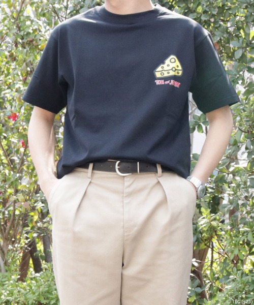 公式】トムとジェリー WHITE DISCUS×TOM&JERRY×BEY 半袖Tシャツ