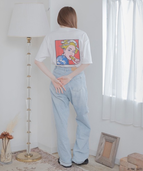 Tom&Jerry(トムアンドジェリー)の「【公式】トムとジェリー WHITE DISCUS×TOM&JERRY×BEY 半袖Tシャツ 外人×チーズ(Tシャツ/カットソー・メンズ・ホワイト/ブラック/ブルー/ピンク・M/L)」の5枚目の写真