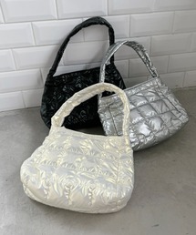 Loueme | シャイニーキルティングスクエアバッグ(ハンドバッグ)