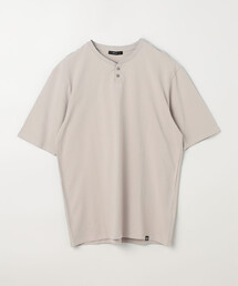 エッセンシャルシルケット コットン天竺 ヘンリーネック Tシャツ