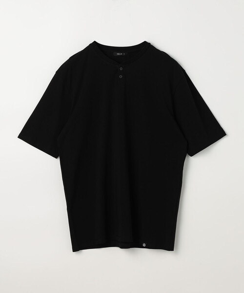 COMME CA ISM(コムサイズム)の「エッセンシャルシルケット コットン天竺 ヘンリーネック Tシャツ(Tシャツ/カットソー・メンズ・ベージュ/ホワイト/ブラック/セージグリーン・MEDIUM/LARGE/X-LARGE)」の2枚目の写真