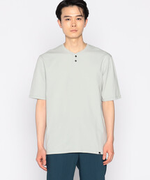 エッセンシャルシルケット コットン天竺 ヘンリーネック Tシャツ