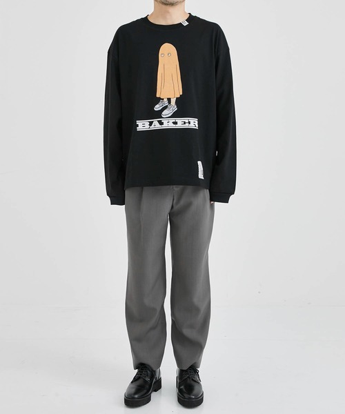 UJOH(ウジョー)の「【UJOH HOMME/ウジョーオム】Curve Front Tuck Pants(スラックス・メンズ・ブラック/ブラウン・1/2)」の13枚目の写真