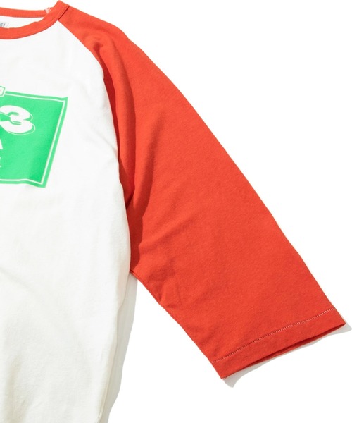 AOZORA（アオゾラ）の「AOZORA/アオゾラ　天竺ラグラン7分袖（Tシャツ/カットソー・メンズ・レッド/ブルー・X-LARGE/LARGE/MEDIUM）」の6枚目の写真