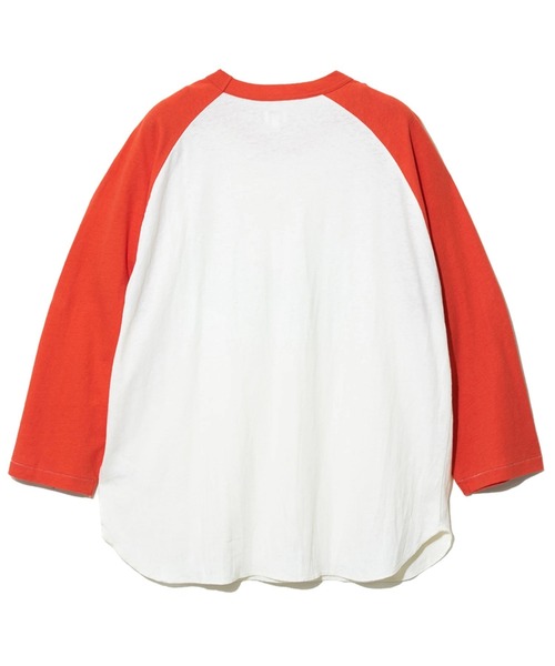 AOZORA（アオゾラ）の「AOZORA/アオゾラ　天竺ラグラン7分袖（Tシャツ/カットソー・メンズ・レッド/ブルー・X-LARGE/LARGE/MEDIUM）」の8枚目の写真