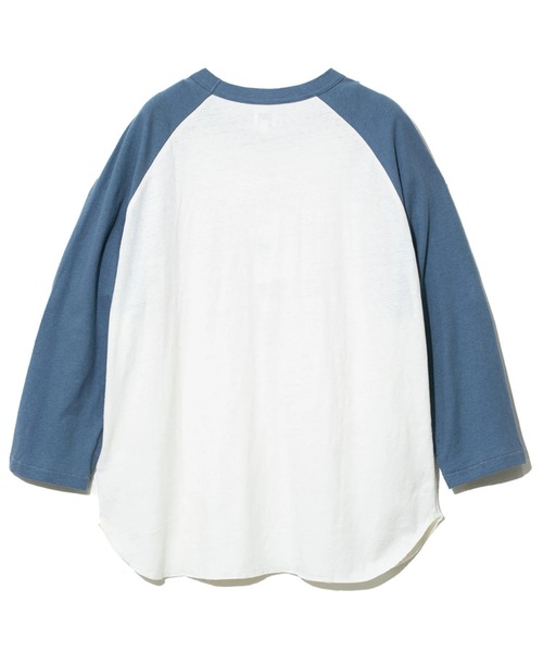 AOZORA（アオゾラ）の「AOZORA/アオゾラ　天竺ラグラン7分袖（Tシャツ/カットソー・メンズ・レッド/ブルー・X-LARGE/LARGE/MEDIUM）」の9枚目の写真