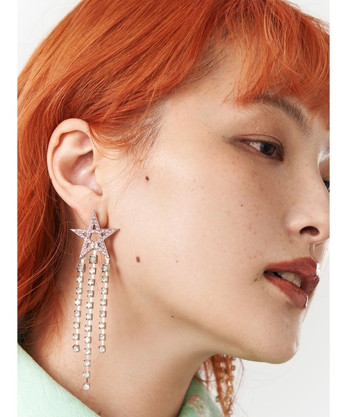 PAMEO POSE（パメオポーズ）の「Rising Star Pierce（ピアス（両耳用）・レディース・クリア/ブルー・FREE）」の6枚目の写真