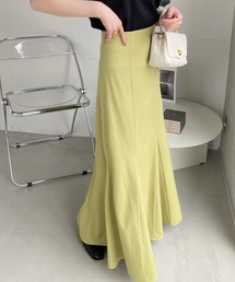 シワになりにくい 美シルエット フレア マーメイドスカート