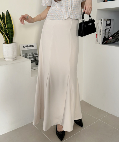 セール】シワになりにくい 美シルエット フレア マーメイドスカート