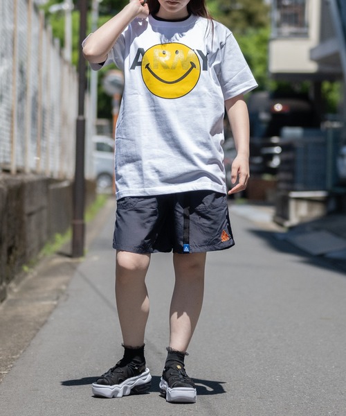 JOHN'S CLOSET(ジョンズクローゼット)の「【22】〔ARMY〕smileプリントTシャツ(Tシャツ/カットソー・メンズ・ヘザーグレー/ホワイト/オリーブ・MEDIUM/X-LARGE/LARGE)」の12枚目の写真
