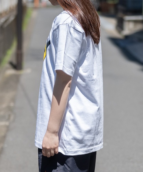 JOHN'S CLOSET(ジョンズクローゼット)の「【22】〔ARMY〕smileプリントTシャツ(Tシャツ/カットソー・メンズ・ヘザーグレー/ホワイト/オリーブ・MEDIUM/X-LARGE/LARGE)」の4枚目の写真