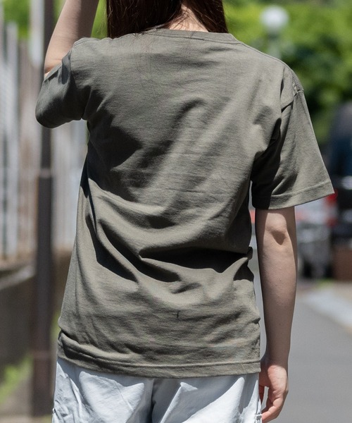 JOHN'S CLOSET(ジョンズクローゼット)の「【22】〔ARMY〕smileプリントTシャツ(Tシャツ/カットソー・メンズ・ヘザーグレー/ホワイト/オリーブ・MEDIUM/X-LARGE/LARGE)」の8枚目の写真