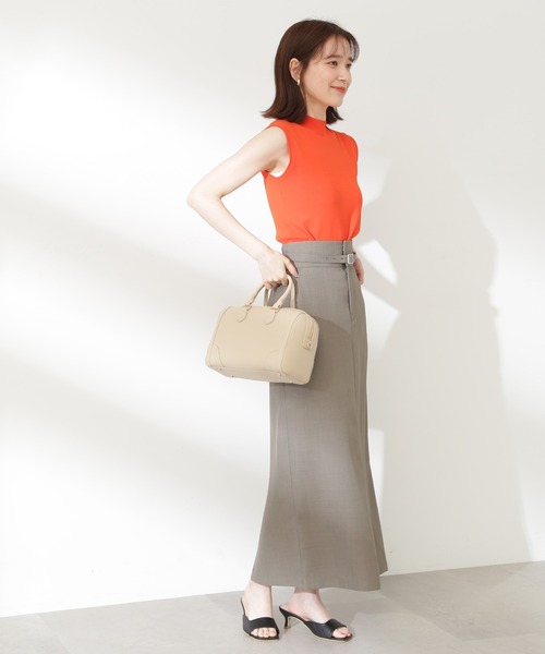 N.(N. Natural Beauty Basic)(エヌエヌナチュラルビューティーベーシック)の「【S Size Line】◆ベルト付タイトロングスカート(スカート・レディース・杢グレー/ブラウン/ダークグリーン・SMALL/MEDIUM)」の17枚目の写真