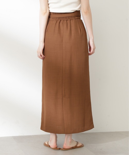 N.(N. Natural Beauty Basic)(エヌエヌナチュラルビューティーベーシック)の「【S Size Line】◆ベルト付タイトロングスカート(スカート・レディース・杢グレー/ブラウン/ダークグリーン・SMALL/MEDIUM)」の16枚目の写真