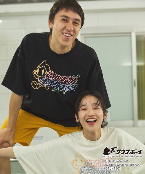 サウナボーイ×＃AAAAアストロボーイ】MONO-MART別注グラフィック半袖T