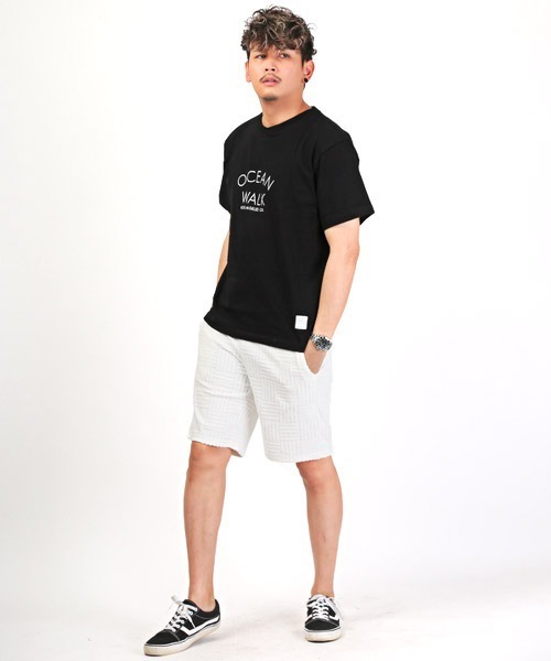LUXSTYLE(ラグスタイル)の「サーフガールプリントTシャツ(Tシャツ/カットソー・メンズ・ホワイト/ブラック・46/44)」の7枚目の写真