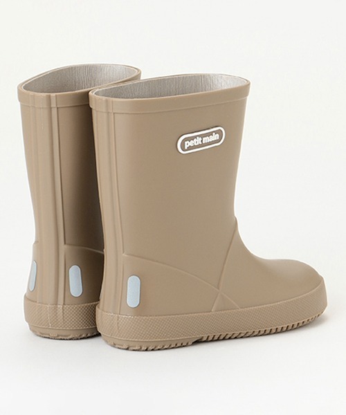 petit main（プティマイン）の「【WEB限定】【プティプラ】カラフルレインブーツ【モカチャ】（レインシューズ・キッズ・モカ・15cm/14cm/16cm/17cm）」の11枚目の写真